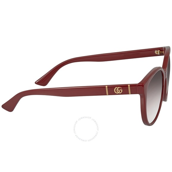 GUCCI RED CAT EYE LADIES SUNGLASSES. - Picture 3 of 3